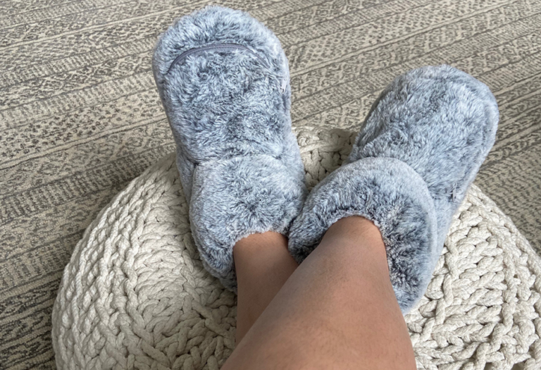 mens microwavable slippers