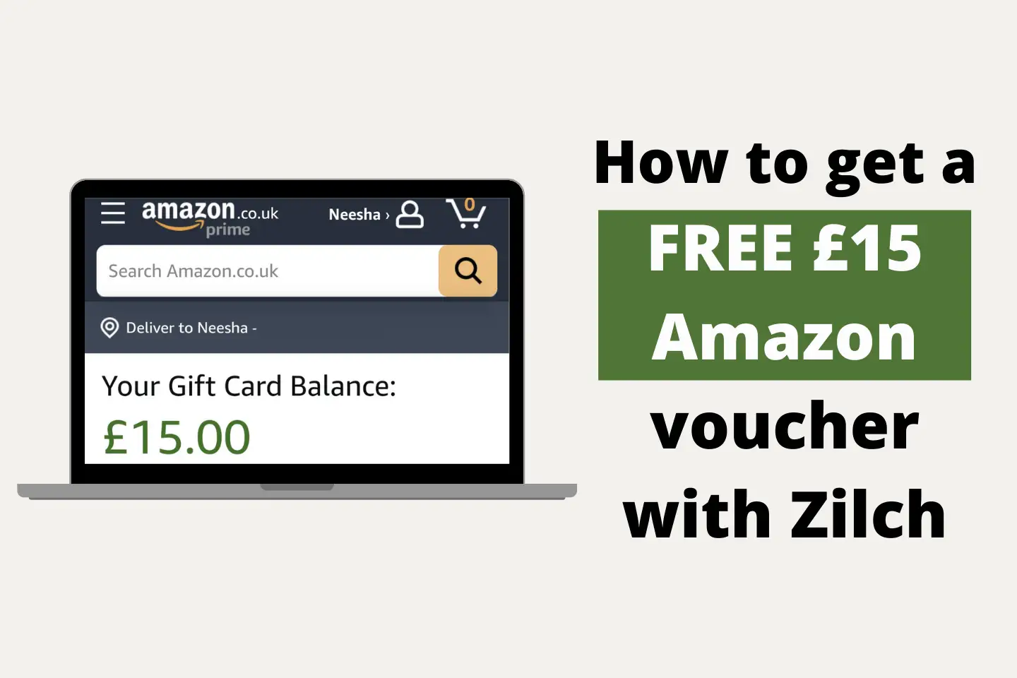 How to get a free £15 Amazon voucher with Zilch